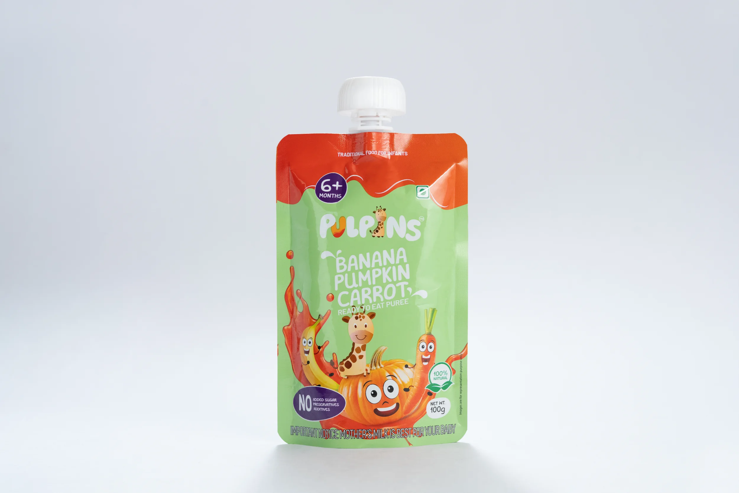 Banana, Pumpkin, Carrot - Ready to Eat Puree