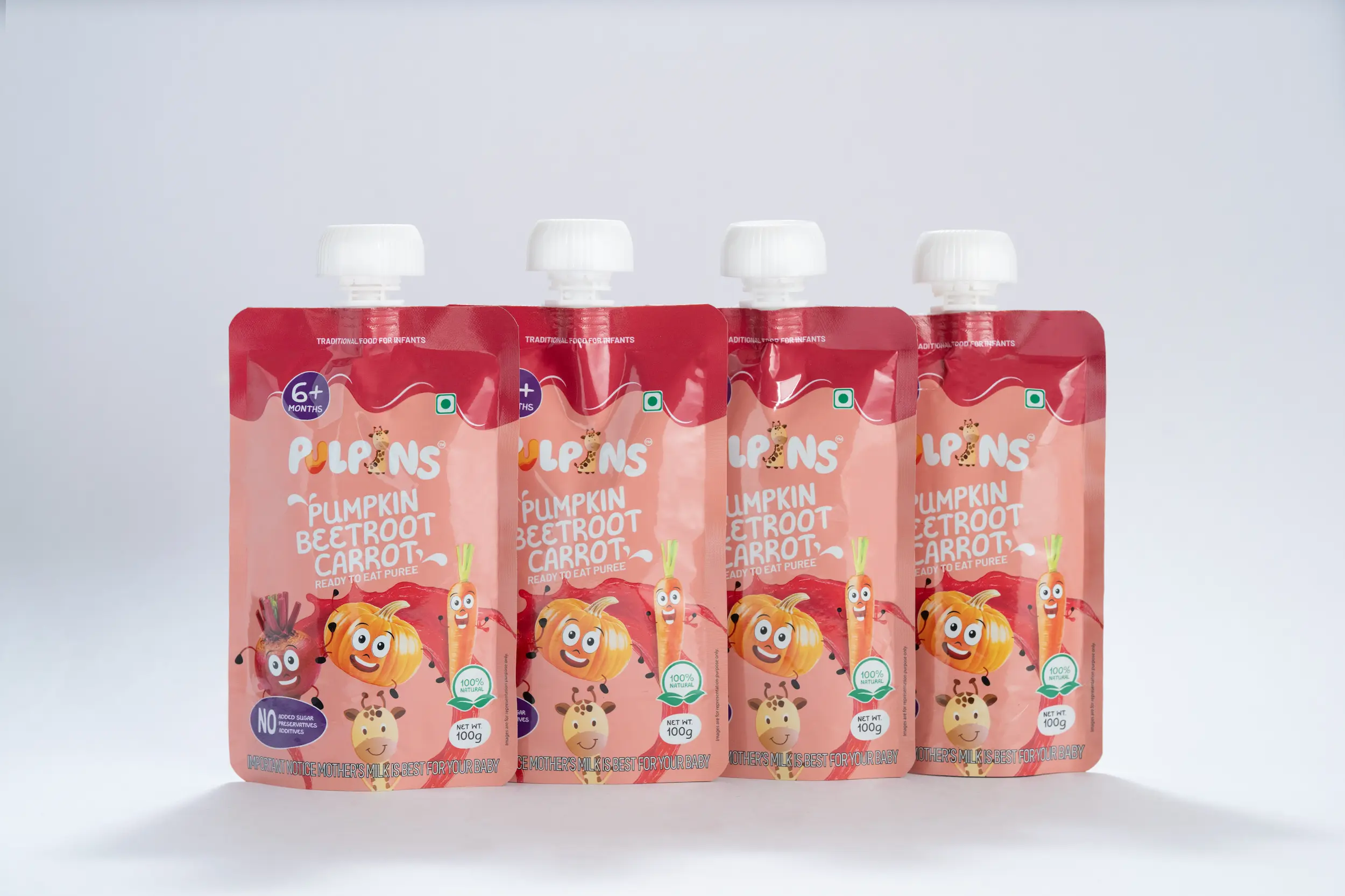 Pumpkin, Beetroot, Carrot - Ready to Eat Puree